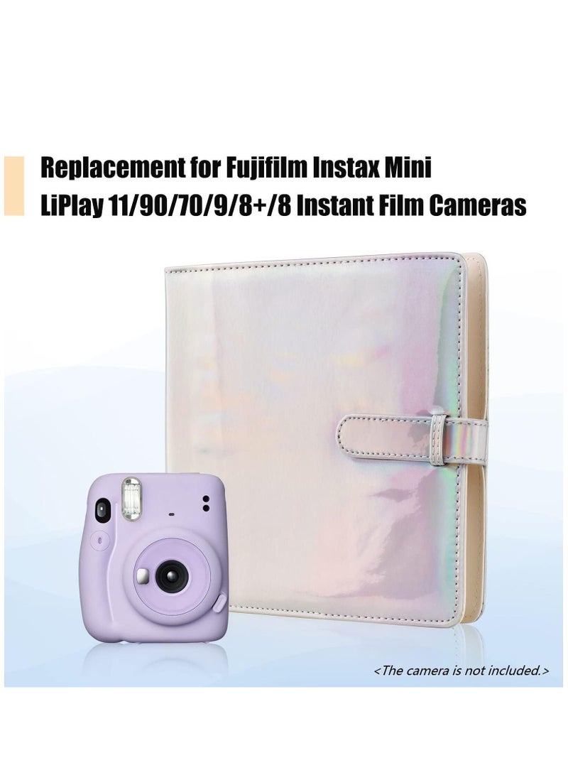 Mini Photo Album Compatible for Fujifilm Instax Mini 12 11 9 90 8+ 8 7S 40 26 25 EVO LiPlay Instant Camera/Mini Link SP-1 Printer/Z2300/ PIC-300 Polaroid Pictures (256 Pockets Shiny Silver) - Image 3