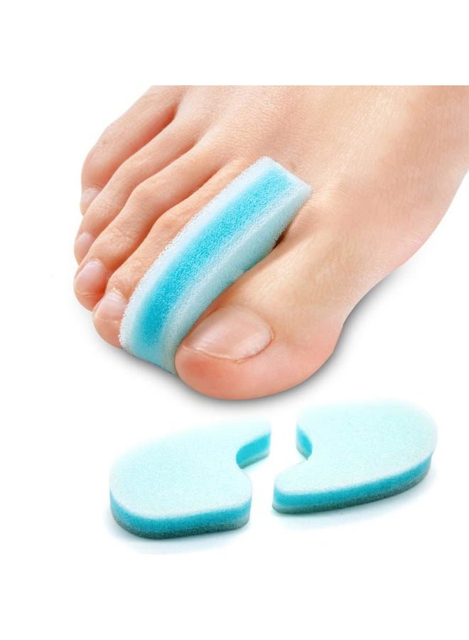 Sumiwish Foam Toe Separators, 20 Pack Breathable Toe Spacers, Reduce Friction and Relieve Corns Pain, Overlapping Toes Corrector - (Blue) - Image 1