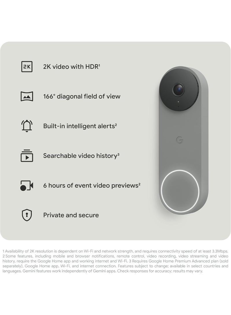 Google Nest Doorbell (Wired, 3rd Gen) Hazel - Image 3
