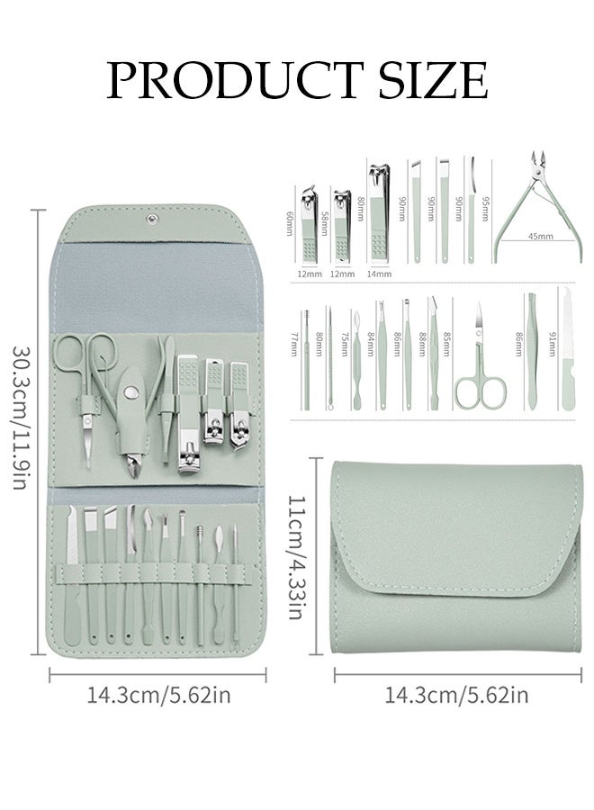 DUNISO 16 in 1 Professional Nail Clipper Set Stainless Steel Pedicure Kit Nail Care Kit with Portable Storage Bag Nail Care Tools Grooming Manicure Kit for Home Workplace Outdoor Travel - Image 4