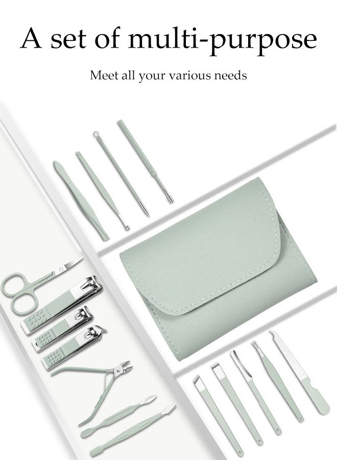 DUNISO 16 in 1 Professional Nail Clipper Set Stainless Steel Pedicure Kit Nail Care Kit with Portable Storage Bag Nail Care Tools Grooming Manicure Kit for Home Workplace Outdoor Travel - Image 2