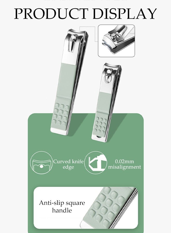 DUNISO 16 in 1 Professional Nail Clipper Set Stainless Steel Pedicure Kit Nail Care Kit with Portable Storage Bag Nail Care Tools Grooming Manicure Kit for Home Workplace Outdoor Travel - Image 5