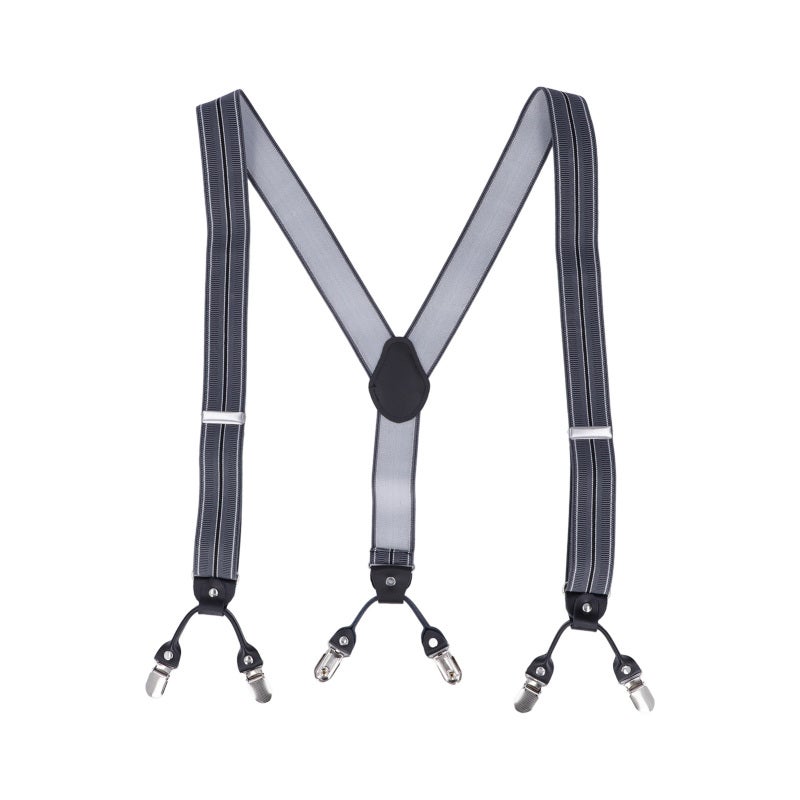 Men's Suspenders: Adjustable Y-Back Style - Durable Alloy Clip Suspenders for Formal Wear, Menswear - Image 1