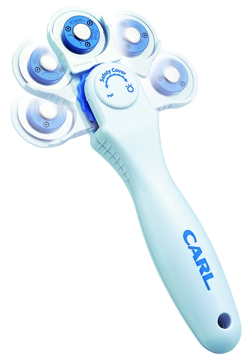 CARL, CC-10 Handheld Rotary Trimmer for Crafting, Straight, Scoring, Perforating and More - Image 2
