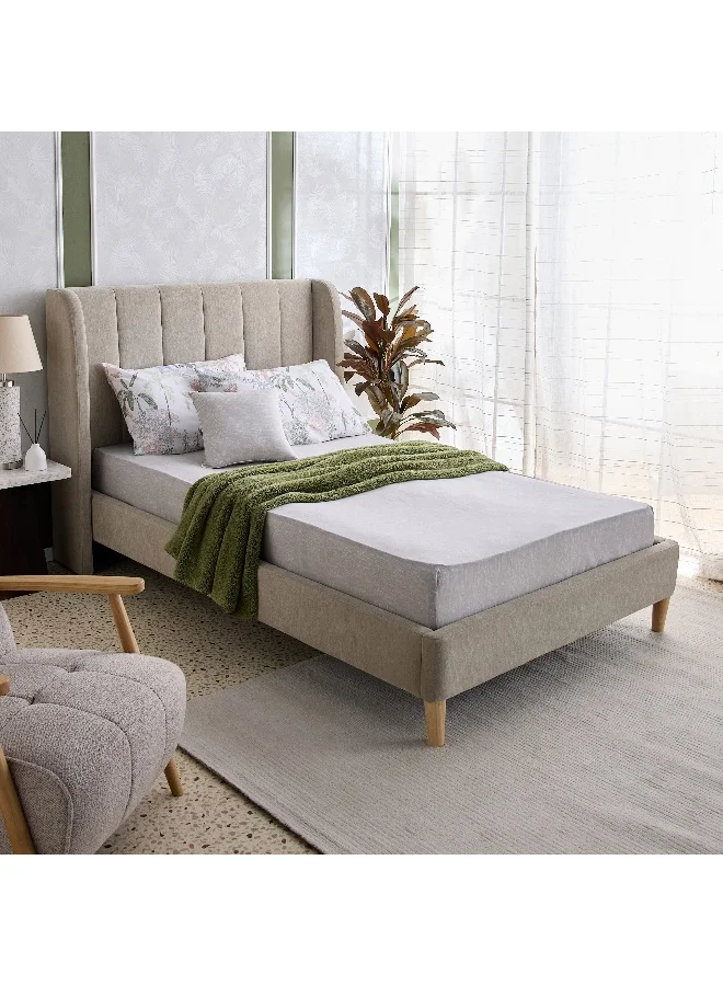 Home Box Madison Luton Printed Cotton Twin Fitted Sheet - 120x200+30 cm