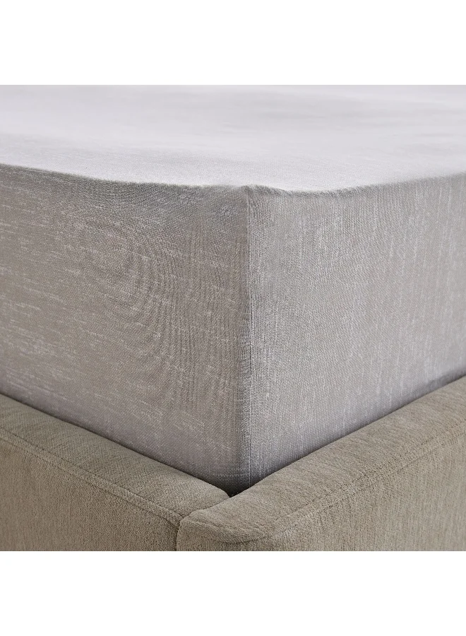 Home Box Madison Luton Printed Cotton Twin Fitted Sheet - 120x200+30 cm