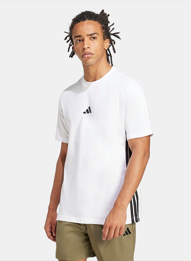 Adidas Essentials 3-Stripes Single Jersey T-Shirt - Image 1