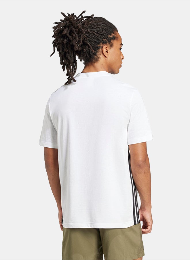 Adidas Essentials 3-Stripes Single Jersey T-Shirt - Image 2