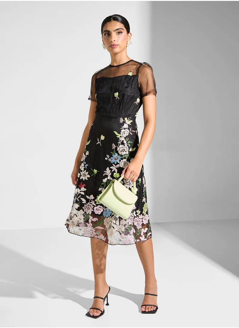 Ella Limited Edition Floral Embroidered Dres