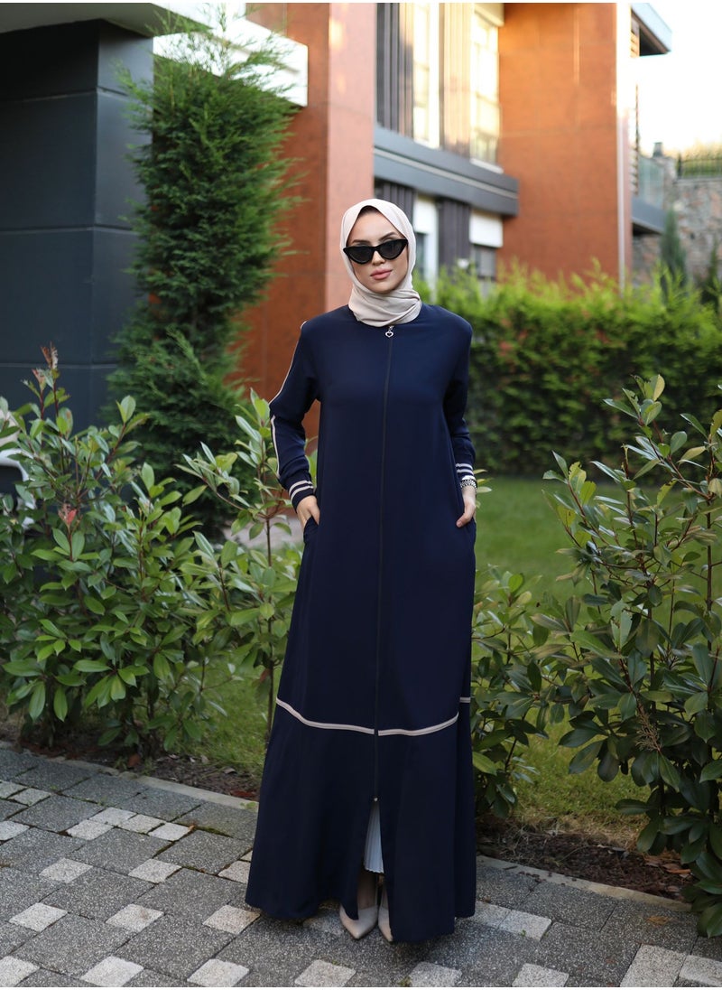OLUDENIZ - Turkish Abaya Dress for Women – Elegant and Modern Style - Image 1