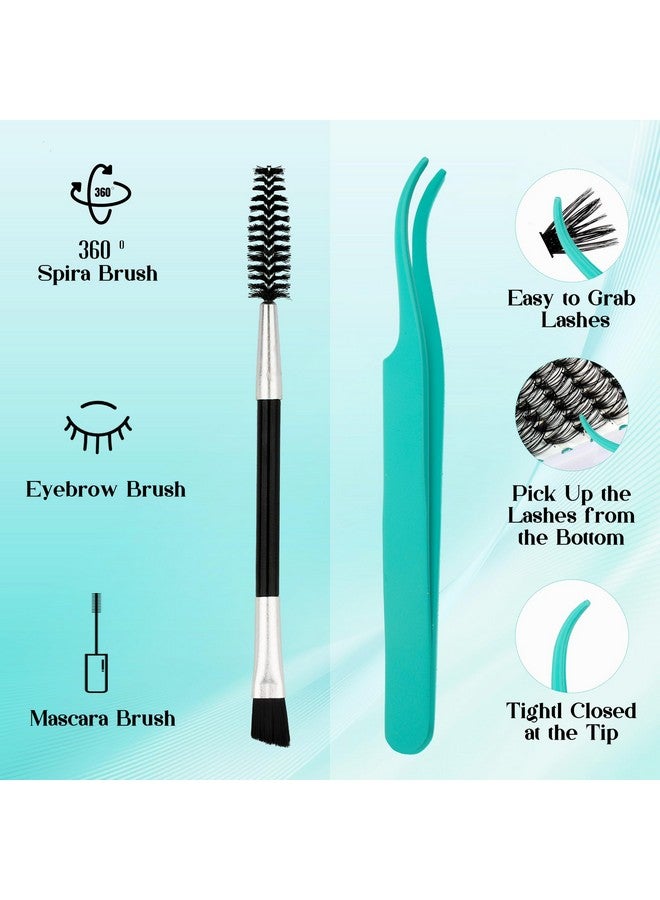 جيمري مجموعة تمديد الرموش من جيميري، مجموعة رموش كثيفة، مجموعة رموش ناعمة، مجموعة تمديد الرموش على شكل حرف D مع رابط وختم للرموش، ملقط رموش، مجموعة تمديد الرموش بنفسك (80P-10-18 مم) - Image 4