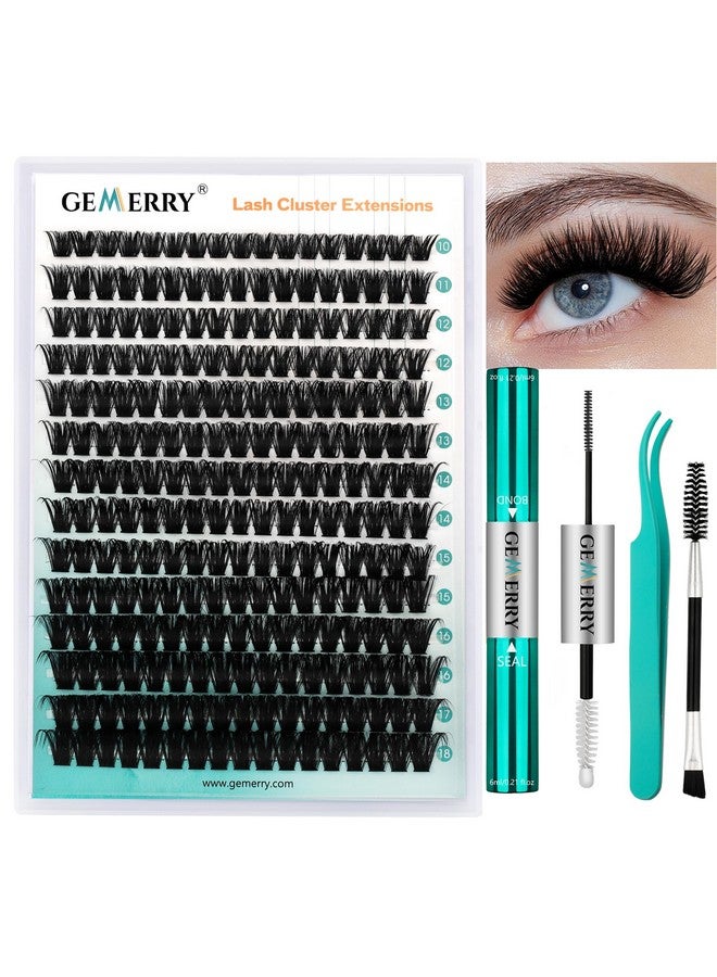 جيمري مجموعة تمديد الرموش من جيميري، مجموعة رموش كثيفة، مجموعة رموش ناعمة، مجموعة تمديد الرموش على شكل حرف D مع رابط وختم للرموش، ملقط رموش، مجموعة تمديد الرموش بنفسك (80P-10-18 مم) - Image 1
