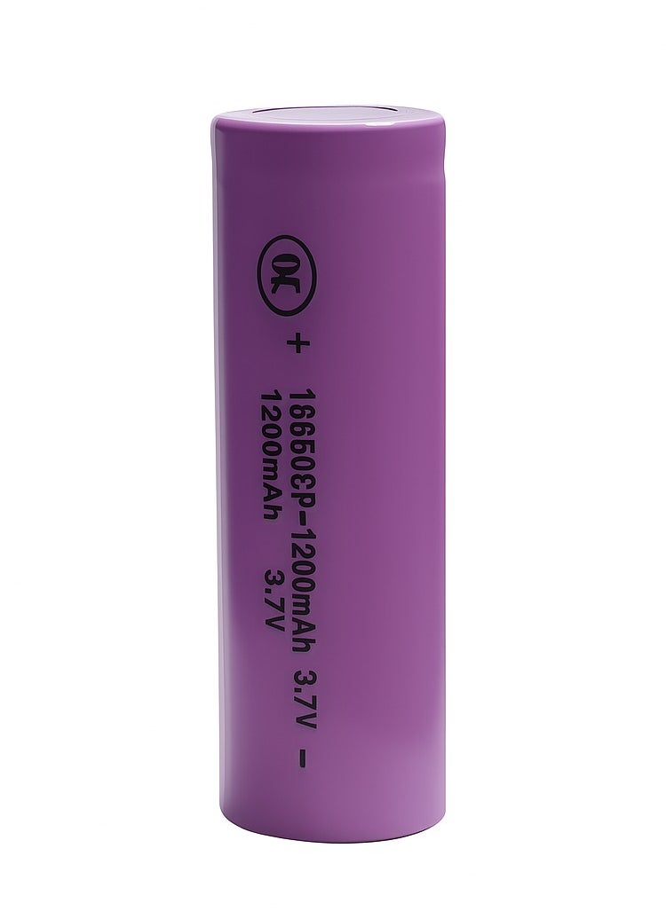 Battery without head 3.7V / 1200mAh , Rechargeable for LED Toy Light , Flashlights , Power Bank , Electronic Devices, 1pc