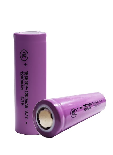 Battery without head 3.7V / 1200mAh , Rechargeable for LED Toy Light , Flashlights , Power Bank , Electronic Devices, 1pc