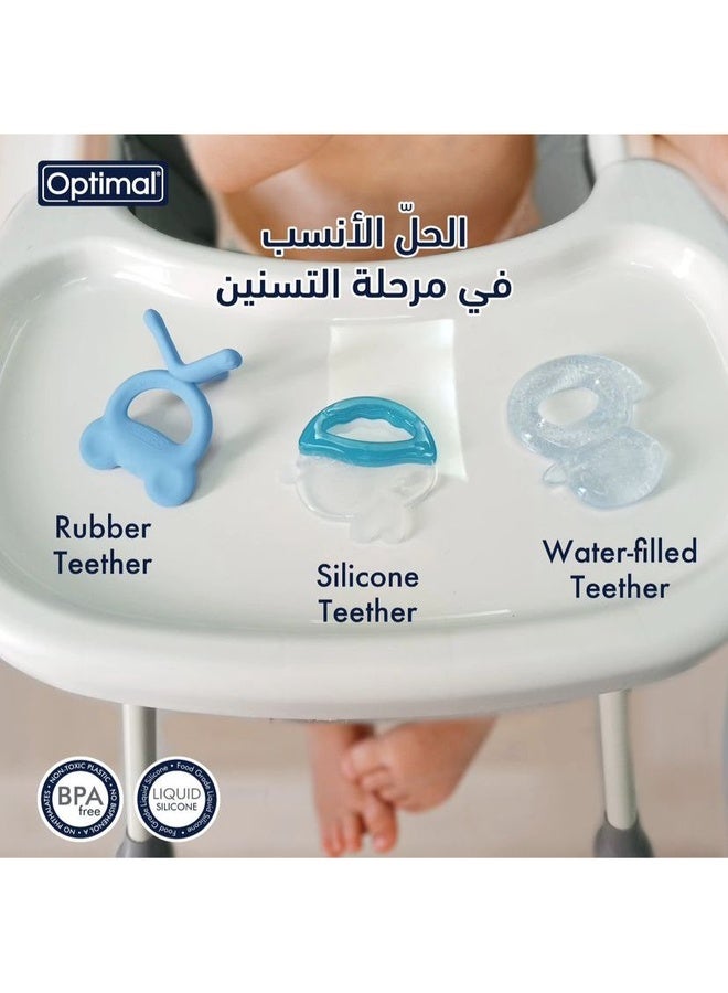 Optimal Playful Silicone Teether - Squeezable & Indestructible (Bpa-Free) - Assorted - Image 4