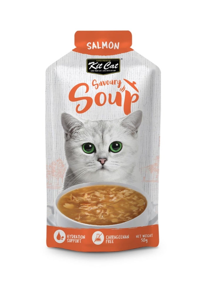 Kit Cat Savoury Soup Salmon 300g ( 6 X 50g ) - Image 2