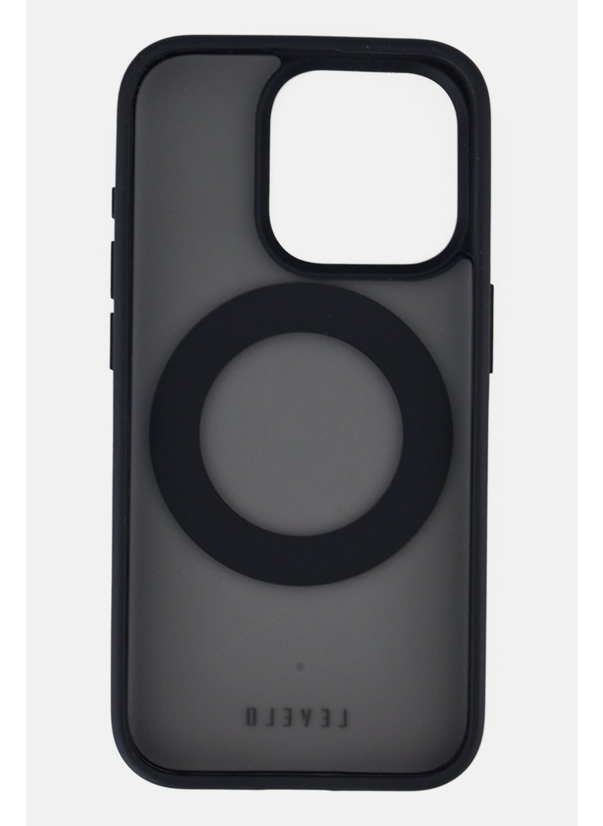 LEVELO - Iphone 15 Pro Ringo Reinforced Corners With Airguard Protective Case, Black - Image 1
