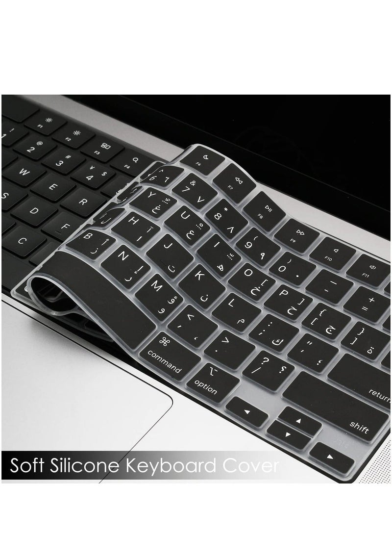 Silicone keyboard Cover with letters for MacBook Air 13.6" US kayborad layout - Image 5
