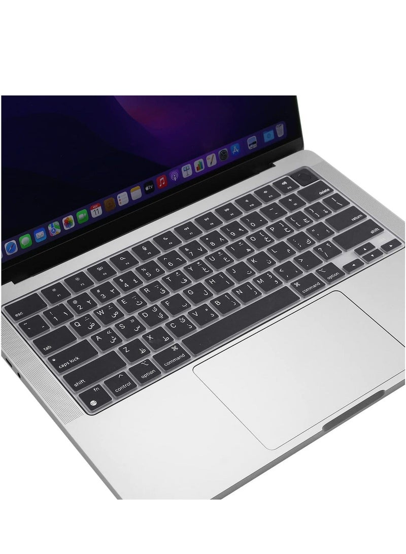 Silicone keyboard Cover with letters for MacBook Air 13.6" US kayborad layout - Image 4