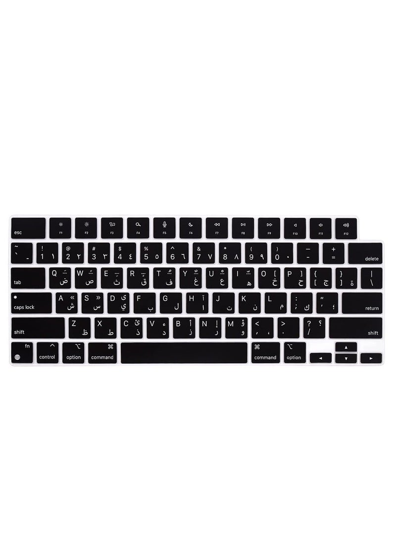 Silicone keyboard Cover with letters for MacBook Air 13.6" US kayborad layout - Image 1