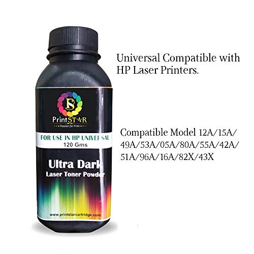 Print Star Black Laser Toner Cartridge Compatible with HP Q2612A for HP 12A Laserjet 1010, 1012, 1015, 1018, 1020, 1022n, 3020, 3030, 3050, M1005, M1319f (12A Refill Powder-Pack of 2) - Image 4