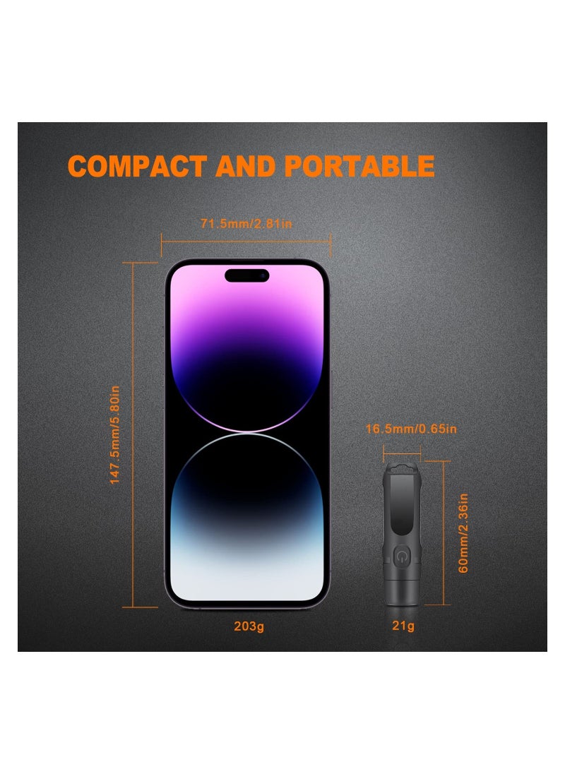 SYOSI - 650 Lumens Rechargeable Keychain Flashlight, EDC Pocket Flashlight Mini Rechargeable Flashlight High Lumens Keychain Flashlight Pocket-Sized Flashlight for Camping Outdoors Emergency - Image 1