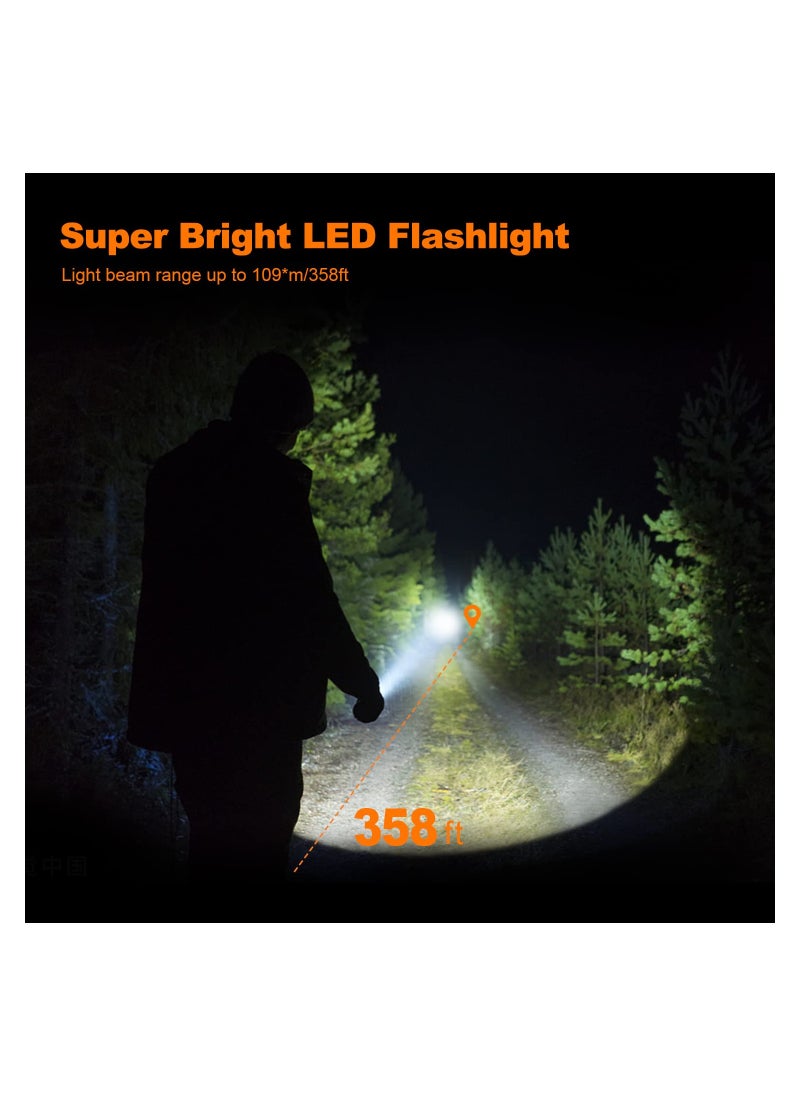 SYOSI - 650 Lumens Rechargeable Keychain Flashlight, EDC Pocket Flashlight Mini Rechargeable Flashlight High Lumens Keychain Flashlight Pocket-Sized Flashlight for Camping Outdoors Emergency - Image 1