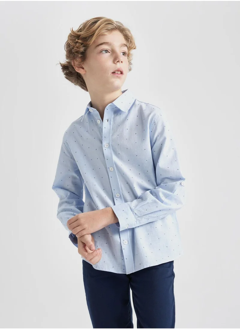 ديفاكتو Regular Fit Long Sleeve Shirt