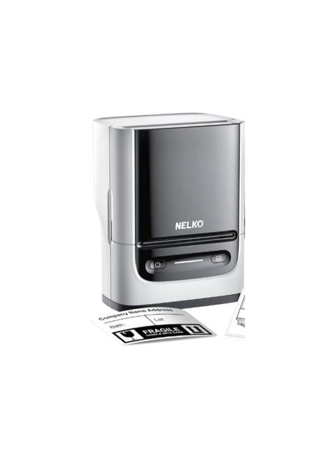 Label Printer with 1 Label Nelko Bluetooth PM220 Labelling Device Self-Adhesive 2 Inch Thermal Labeling Device