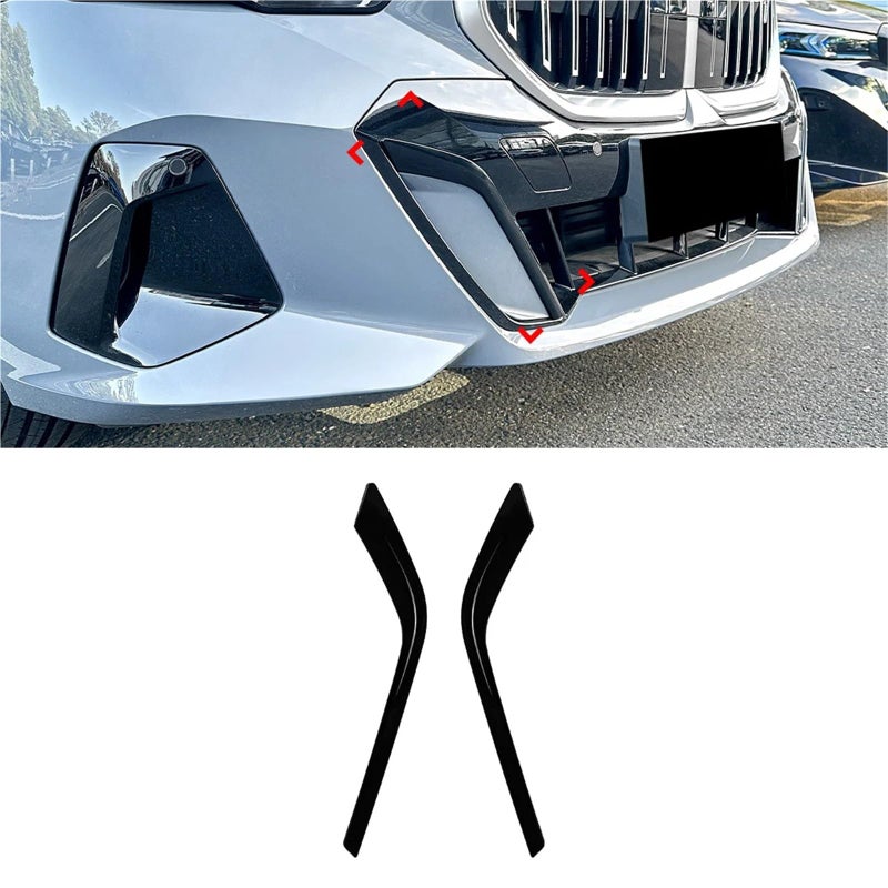 مصد أمامي من ألياف الكربون، ومقسم، وجناح جانبي، وفتحة تهوية متوافق مع G60 G61 - Image 4
