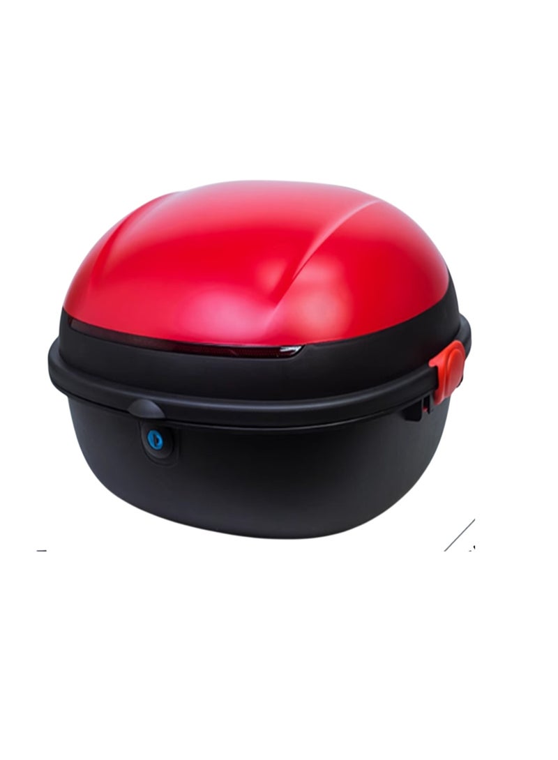 صندوق خلفي للدراجة النارية، حقيبة تخزين كبيرة مقاومة للماء مع مفتاحين - Image 1