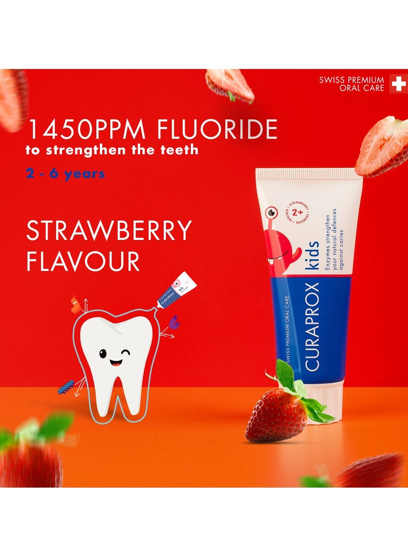 CURAPROX Kids Strawberry Toothpaste - Image 3