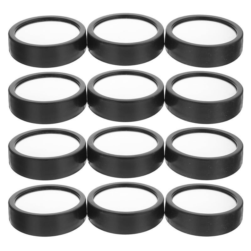 12pcs Adjustable Round Blind Spot Mirrors Convex Rearview Side Mirrors for Enhanced Driving Safety - Image 2