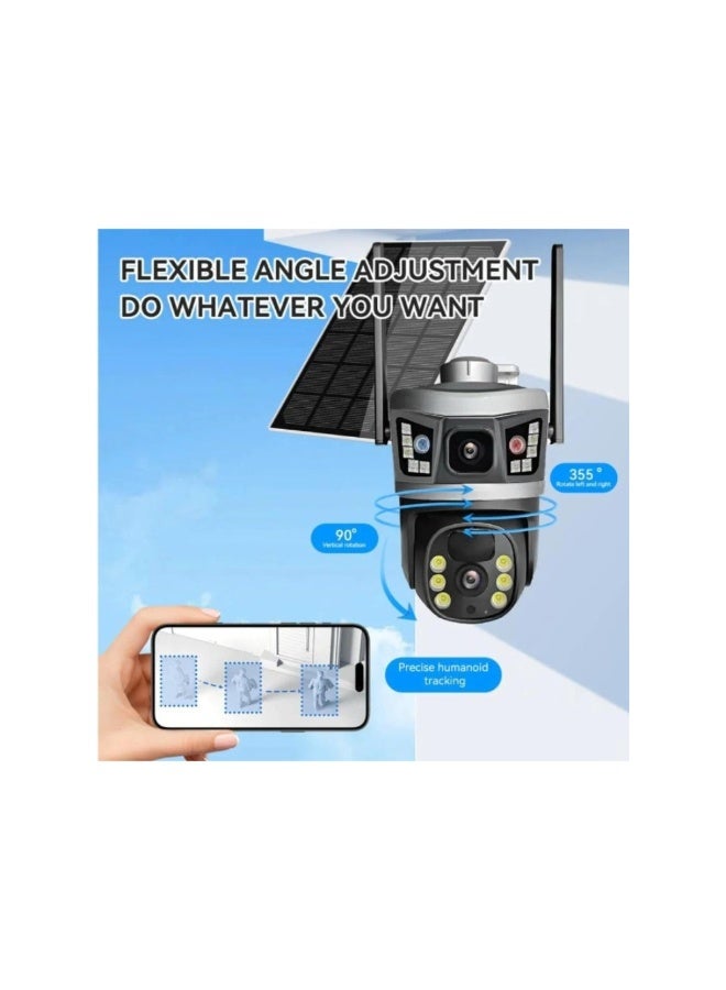 Dreamzon HD Intelligent Solar Energy Alert PTZ Camera Easy Installation 8MP Ultra HD and 5G WiFi Network - Image 3