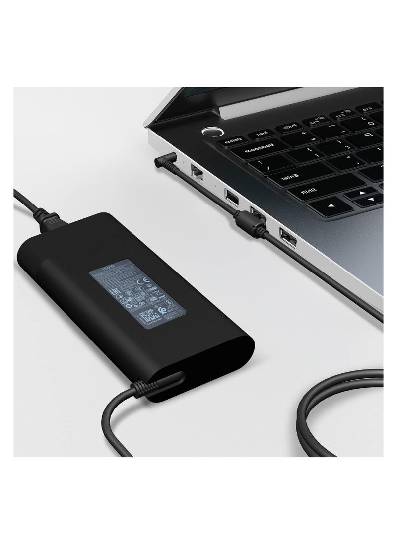 Max Power 150W AC Charger Fit for Original HP Zbook 15 16 17 15u 15v G3 G4 G5 G6 G7 G8 G9 ZBook Studio G3 G4 G5 G6 G7 G8 OMEN by 15 17 Pavilion Gaming 15 17 TPN-CA11 TPN-DA09 Laptop Power Adapter Supply  - Image 4