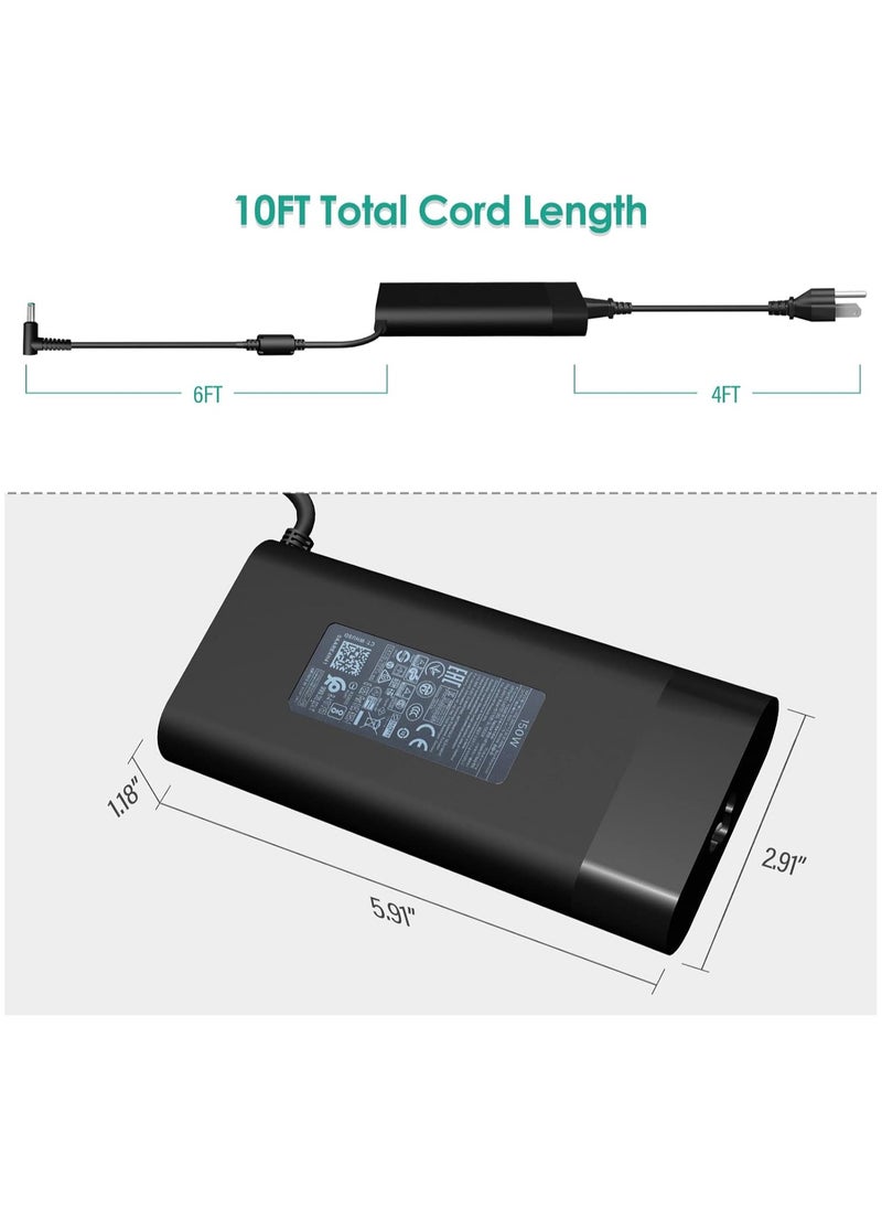 Max Power 150W AC Charger Fit for Original HP Zbook 15 16 17 15u 15v G3 G4 G5 G6 G7 G8 G9 ZBook Studio G3 G4 G5 G6 G7 G8 OMEN by 15 17 Pavilion Gaming 15 17 TPN-CA11 TPN-DA09 Laptop Power Adapter Supply  - Image 3