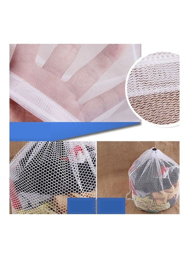 Mesh Bags Drawstring Net Laundry Saver Household Cleaning Tools 30x40CM - Image 2