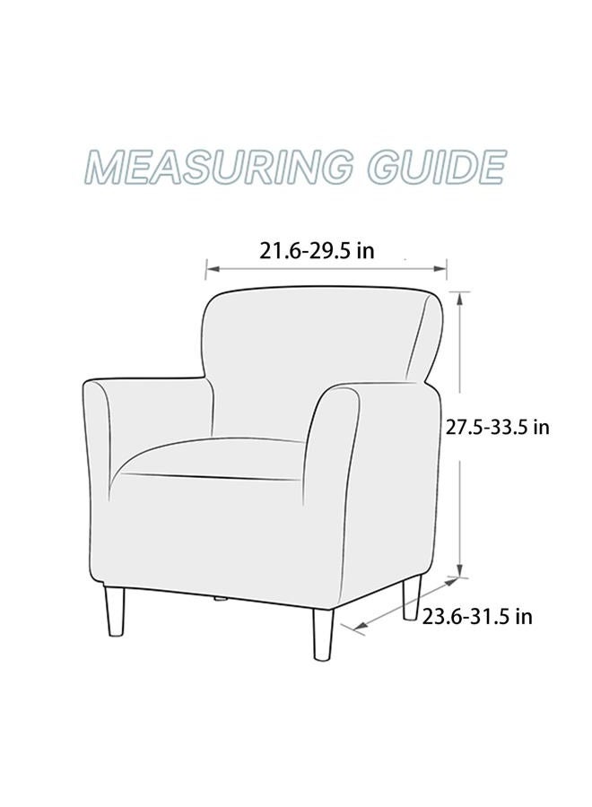 SONNACH Stretch Chair Covers with Arms 1-Piece Banquet Armchair Slipcover Velvet Mid Century Modern Armchair Slipcover Anti-Slip Furniture Protector for Living Room Friendly for Kids Pets (Baby Blue) - Image 3