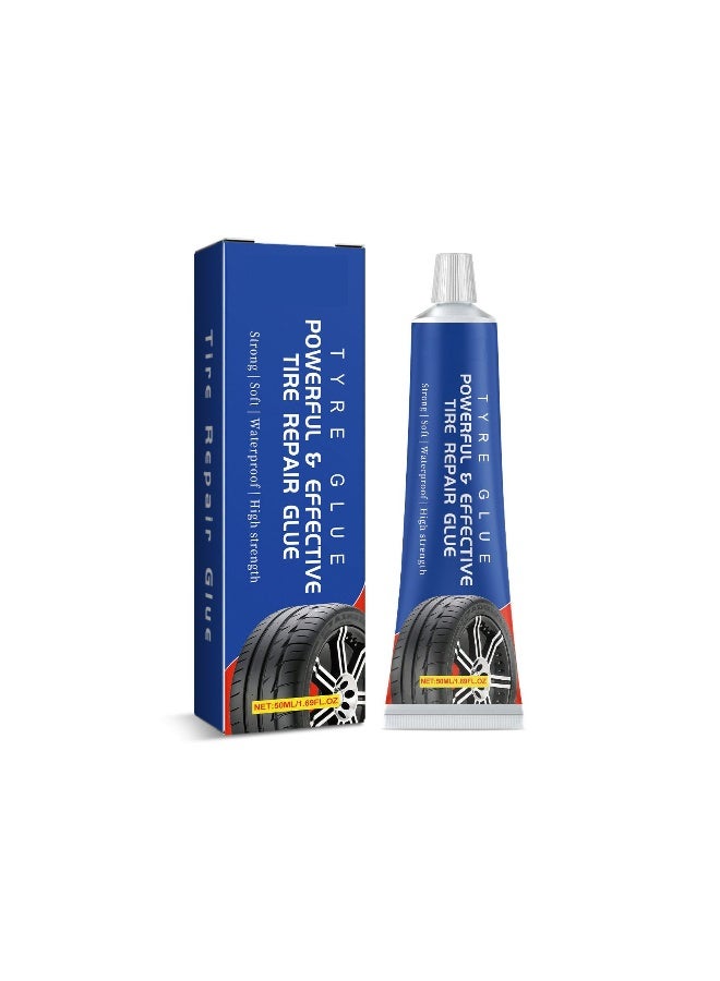 Tire Repair Glue, Waterproof High Temperature Resistant New Powerful Effective Tire Repair, Glue Tire Sidewall Repair, Upgrade Tire Sidewall Repair Kit Rubber Cement Tire Repair, 50ml/1.69FL.oz - Image 1