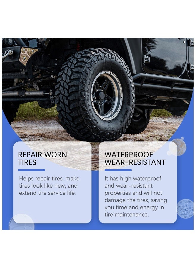Tire Repair Glue, Waterproof High Temperature Resistant New Powerful Effective Tire Repair, Glue Tire Sidewall Repair, Upgrade Tire Sidewall Repair Kit Rubber Cement Tire Repair, 50ml/1.69FL.oz - Image 3