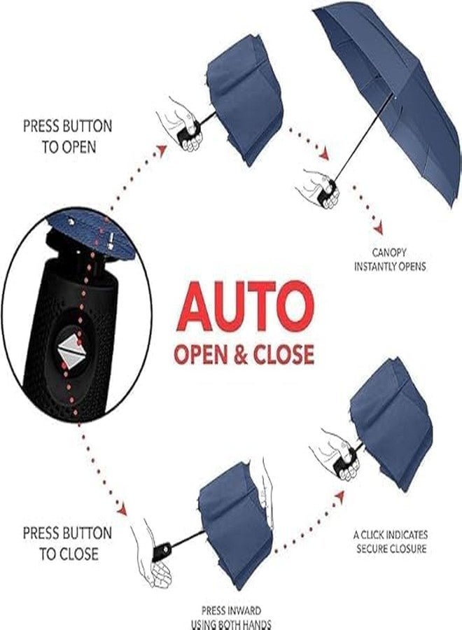 MODUX Folding Stand and Handle, Umbrella, Umbrella for Men, Umberallas for Rain Big Size Men, Windproof Umberalla Large for Man,Women - Image 5