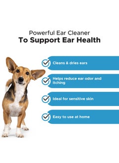 Pet Honesty Pet Honesty OTIC Dog Ear Cleaner & Ear Health Support - Advanced Solution to Help Reduce Itching, Redness, Odor, Debris & Wax, Irritation & Inflammation - Vet-Recommended for Dogs and Cats - 8 oz  - Image 2