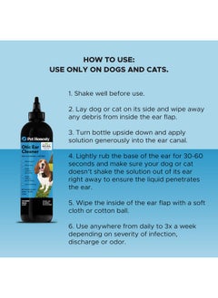 Pet Honesty Pet Honesty OTIC Dog Ear Cleaner & Ear Health Support - Advanced Solution to Help Reduce Itching, Redness, Odor, Debris & Wax, Irritation & Inflammation - Vet-Recommended for Dogs and Cats - 8 oz  - Image 4