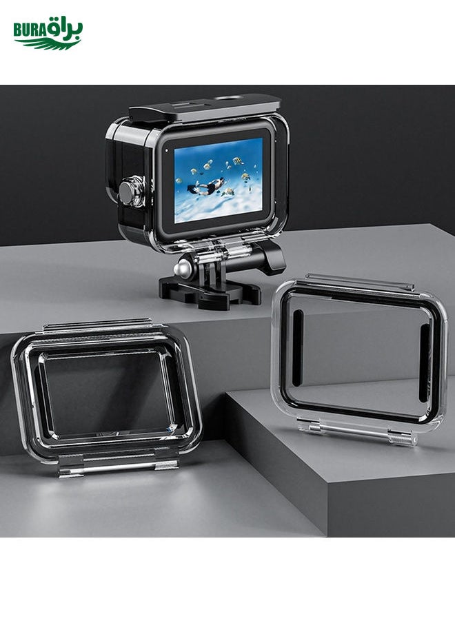 BURAQ - For GoPro Hero11 Black / HERO10 Black / HERO9 Black TELESIN Waterproof Case Full Scene Anti-Fog Underwater Diving Housing - Image 1
