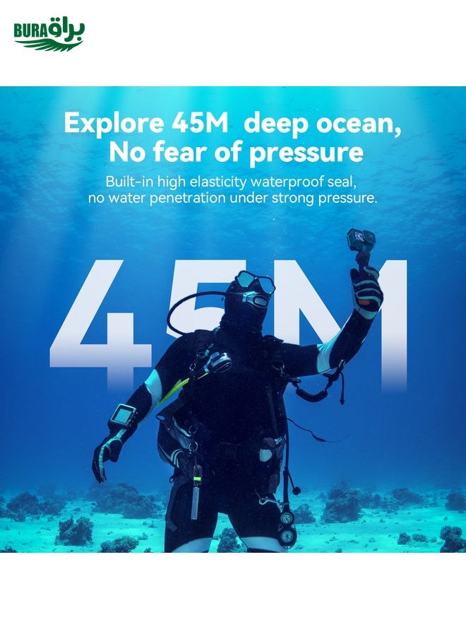 BURAQ - For GoPro Hero11 Black / HERO10 Black / HERO9 Black TELESIN Waterproof Case Full Scene Anti-Fog Underwater Diving Housing - Image 1