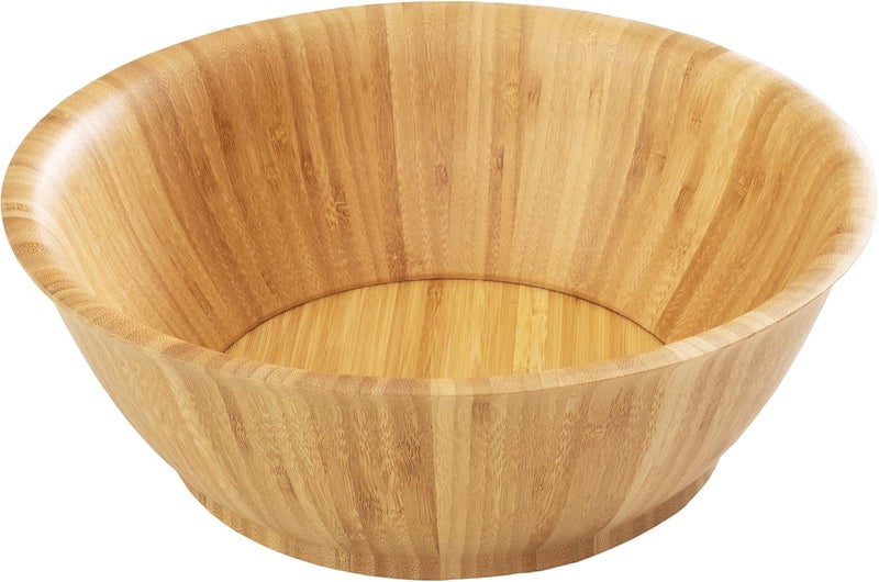 Totally Bamboo Flared Bamboo Serving Bowl 12 x 12 x 4 - Image 1