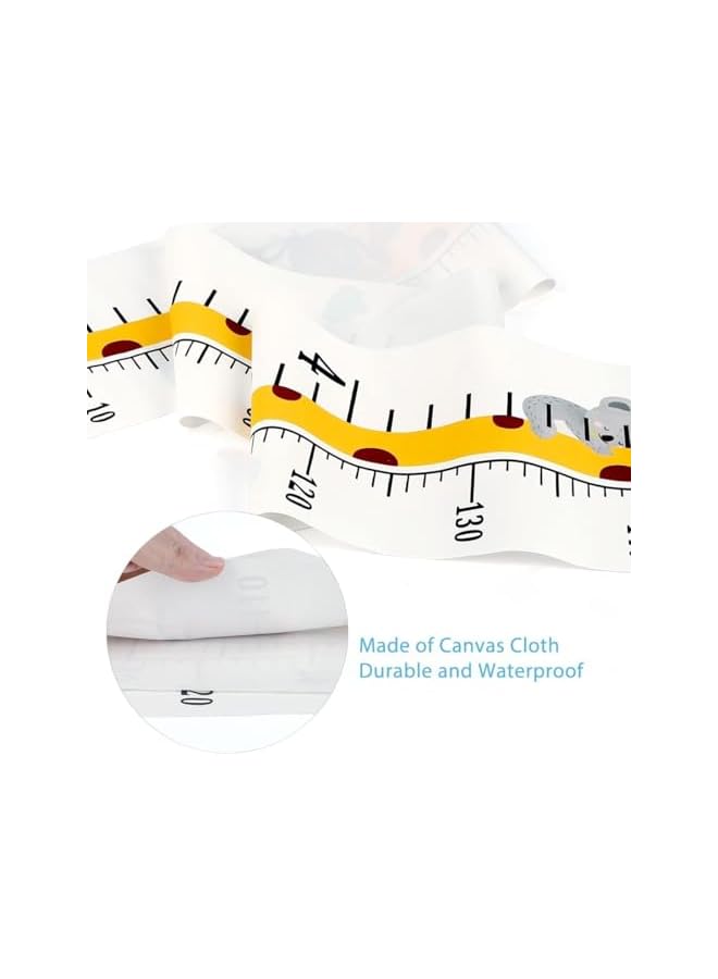 The Bros Growth Height Chart Handing Ruler Wall Decor for Kids, Canvas Removable Height Growth Chart 79" x 7.9" Height Chart for Wall Children Height Measuring Ruler Children's Room(Giraffe) - Image 5