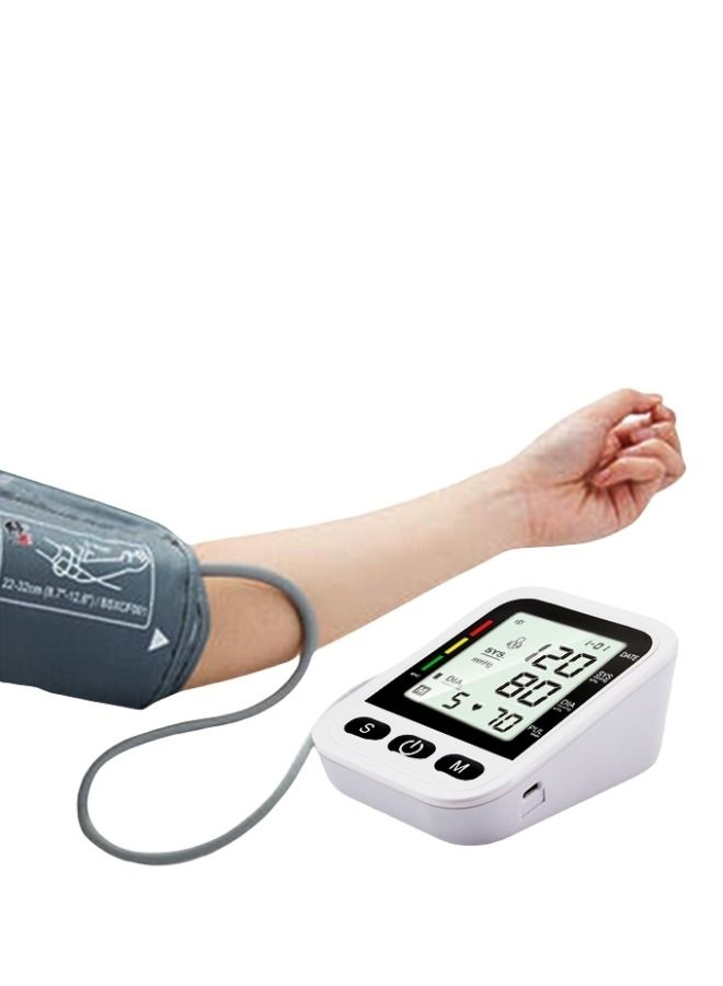 Wrist Blood Pressure Machine with Adjustable Large Cuff Automatic Digital LCD Display Home BP Monitor Portable Voice Broadcast Tonometer Tensiometers Sphygmomanometer Health Care - Image 1