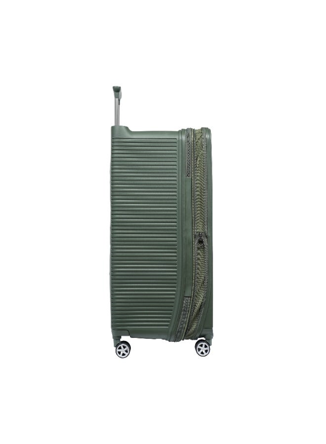 Tom Cruiser Travel Mate Polypropylene Hard Luggage Suitcase, 90:10 Deep Trunk Design, TSA Lock, 28-in, Forest Green, 2-Year Warranty - Image 4