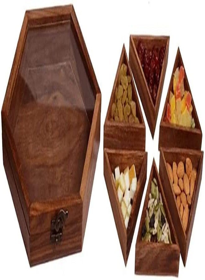REMARKABLE Organize Your Kitchen Spices with our Wooden Masala Box Perfect Spice Container for Your Masala Dabba Keep Your Spices Fresh and Accessible with Our Spice Box for Kitchen - Image 4